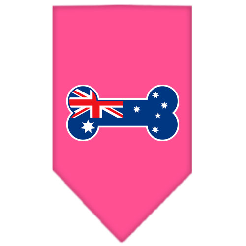 Bone Flag Australian Screen Print Bandana Bright Pink Small